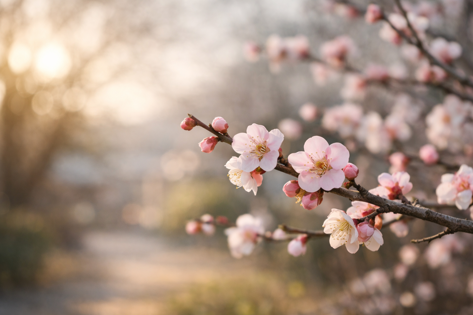 立春を迎えた日本の住宅街に差し込む、冬と春の境目の柔らかな光